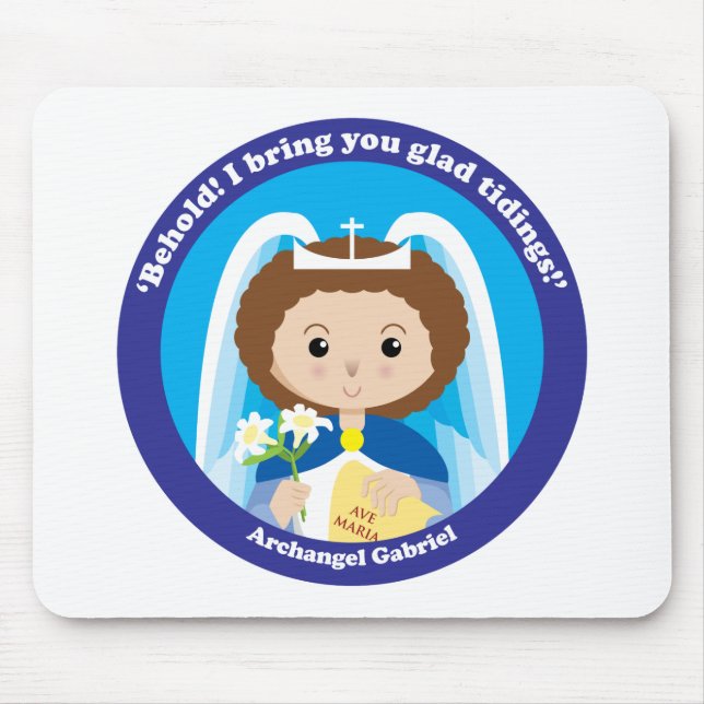 St. Gabriel the Archangel Mouse Mat (Front)
