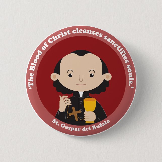 St. Gaspar del Bufalo 6 Cm Round Badge (Front)