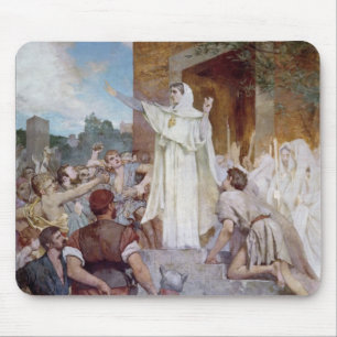 St. Genevieve Calming the Parisians Mouse Mat