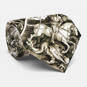 ST. GEORGE AND DRAGON , Black White Tie