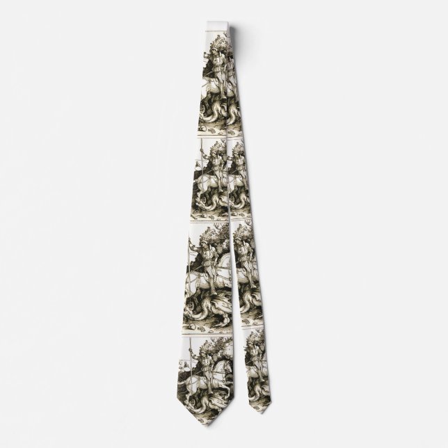 ST. GEORGE AND DRAGON , Black White Tie (Front)