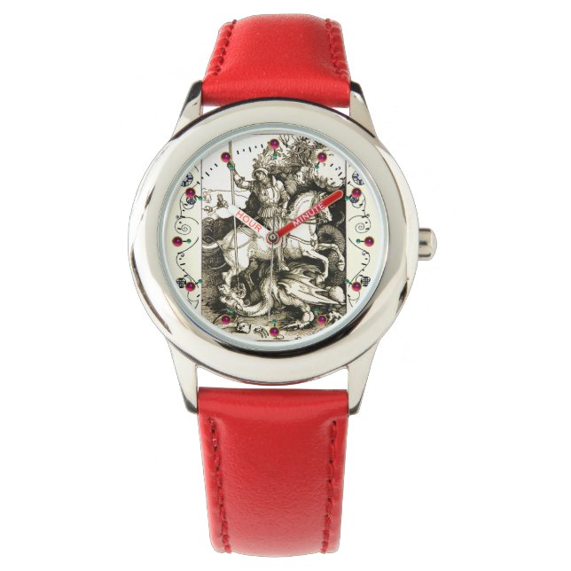 ST. GEORGE AND DRAGON , Black White Watch (Front)