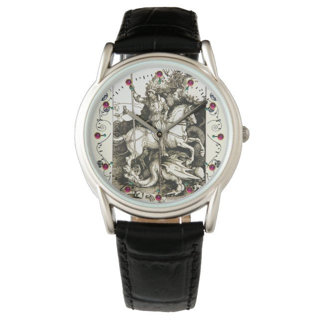 ST. GEORGE AND DRAGON , Black White Watch (Front)