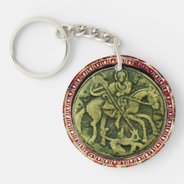 ST.GEORGE AND  DRAGON KEY RING (Front)