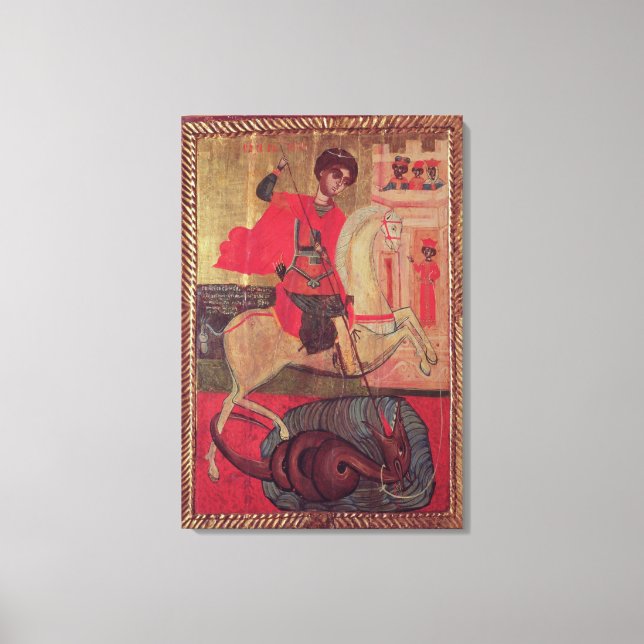 St. George and the Dragon, 1667 Canvas Print (Front)