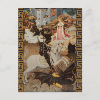 St. George and The Dragon by Bernat Martorell Postcard