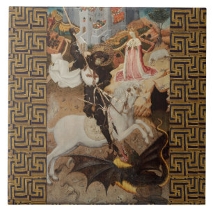 St. George and The Dragon by Bernat Martorell Tile
