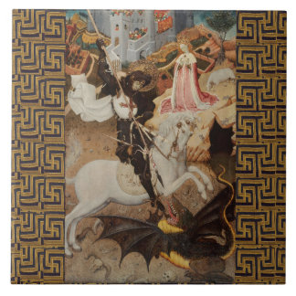 St. George and The Dragon by Bernat Martorell Tile