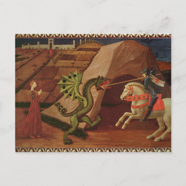 St. George and the Dragon, c.1439-40 Postcard (Front)