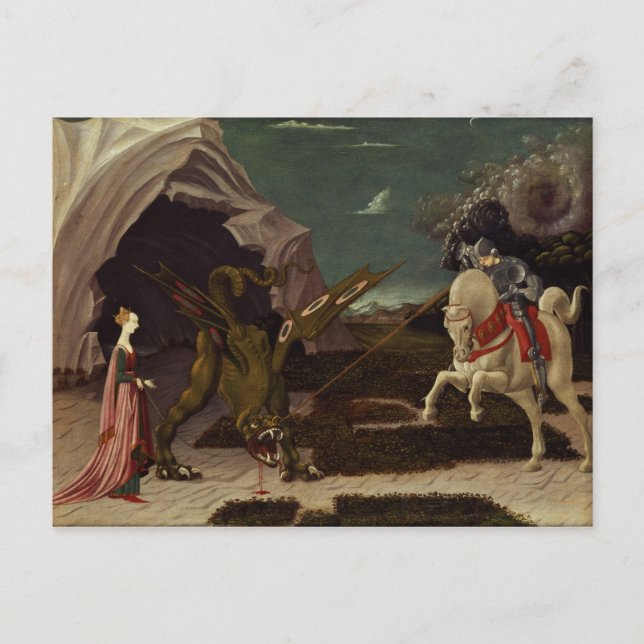 St. George and the Dragon, c.1470 Postcard (Front)
