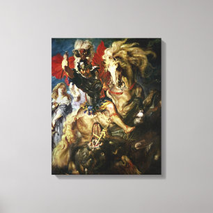 St. George and the Dragon, c.1606 Canvas Print