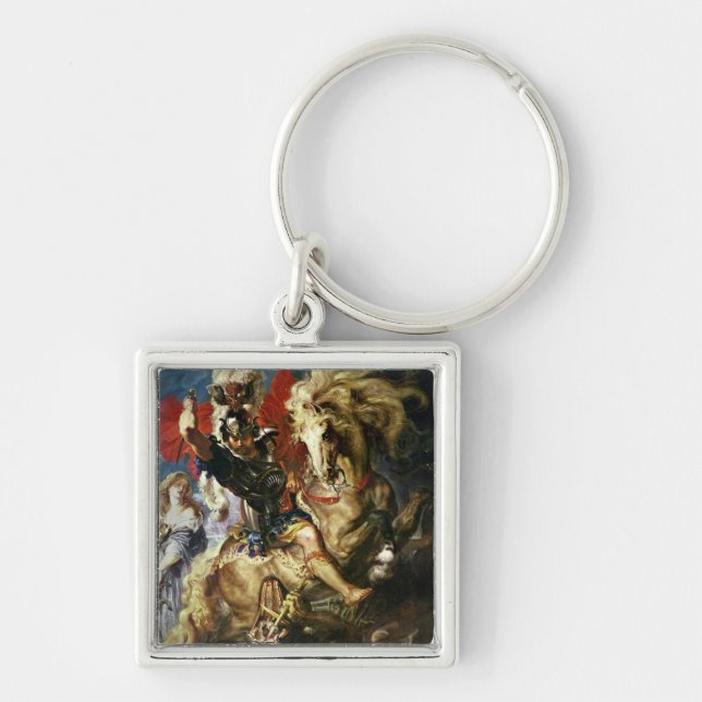 St. George and the Dragon, c.1606 Key Ring (Front)