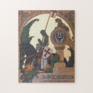 St George and the Dragon - Heinrich Lefler Jigsaw Puzzle