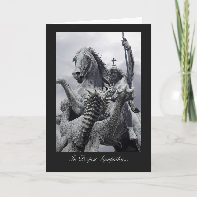 St George and the Dragon - In Deepest Sympathy Card (Front)