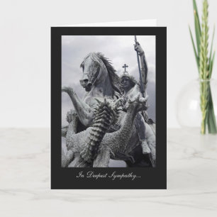 St George and the Dragon - In Deepest Sympathy Card