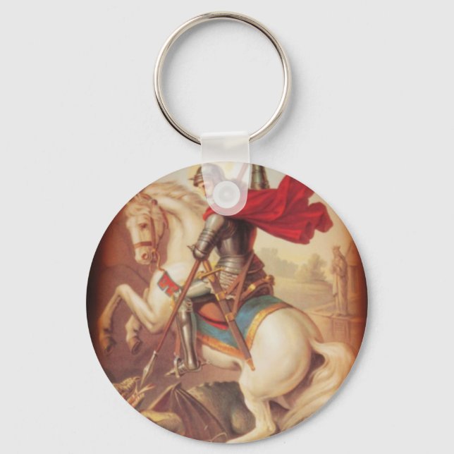 St. George and the Dragon Key Ring (Front)