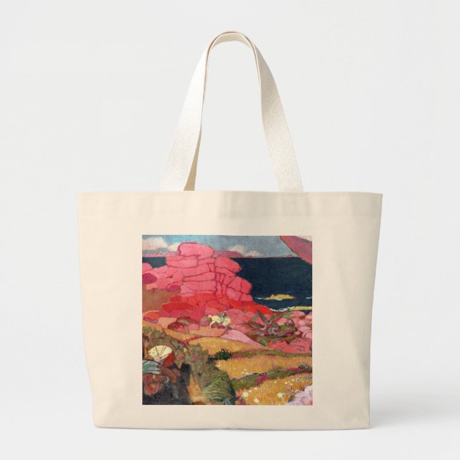 St. George and the Dragon Large Tote Bag (Front)