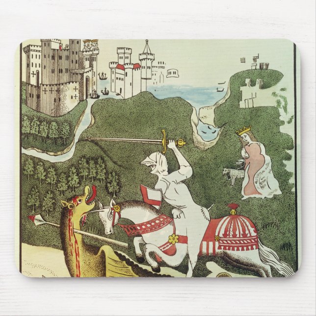 St. George and the Dragon Mouse Mat (Front)