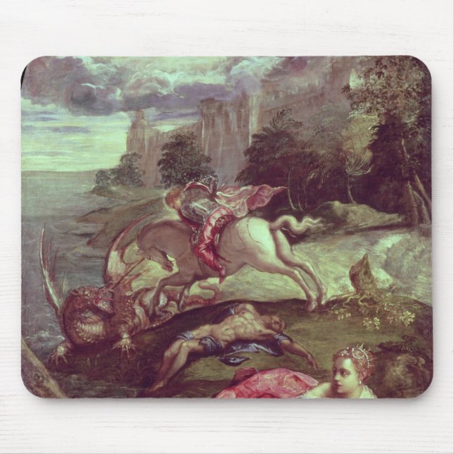 St.George and the Dragon Mouse Mat (Front)