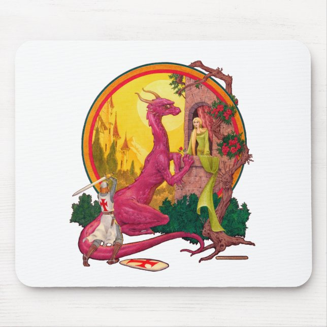 St.George and the Dragon Mouse Mat (Front)