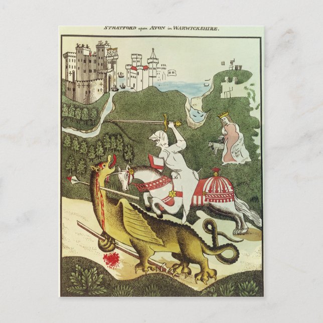 St. George and the Dragon Postcard (Front)