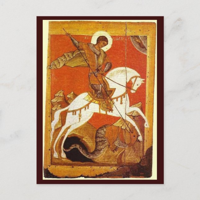St.George and the Dragon Postcard (Front)