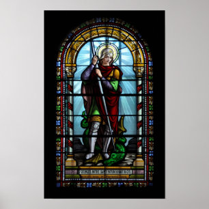St George and the dragon print