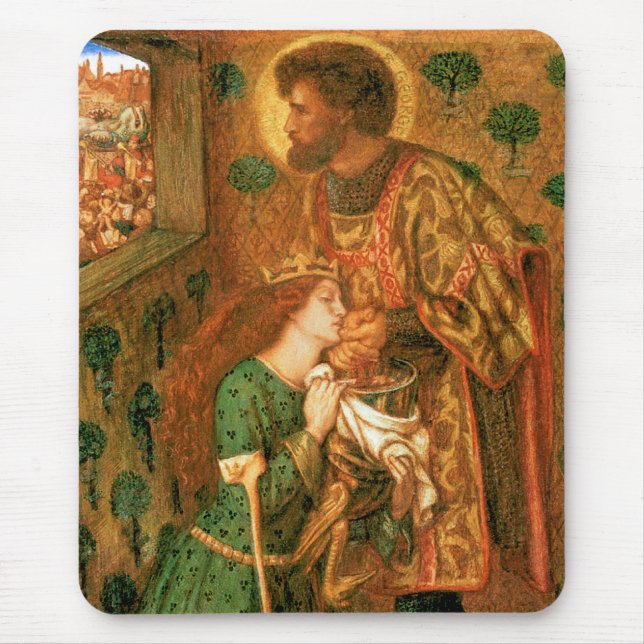 St George and the Princess Sabra Mouse Mat (Front)