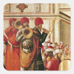 St. George Baptising the Gentiles Square Sticker