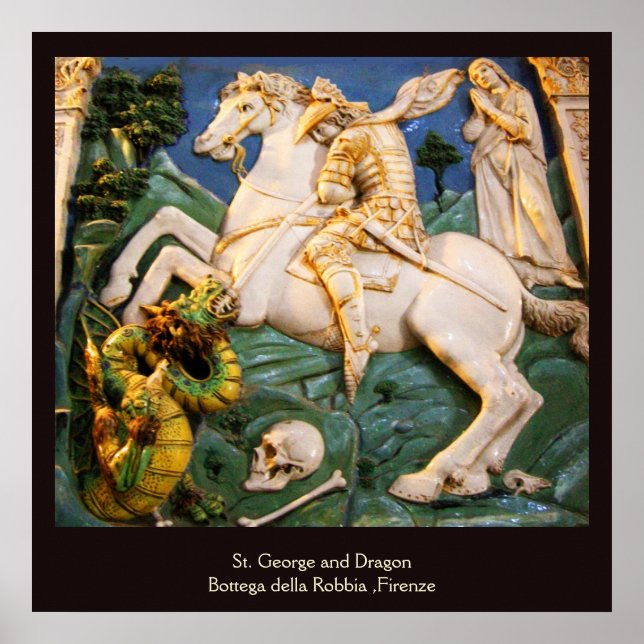 St. George,Dragon and Princess Poster (Front)