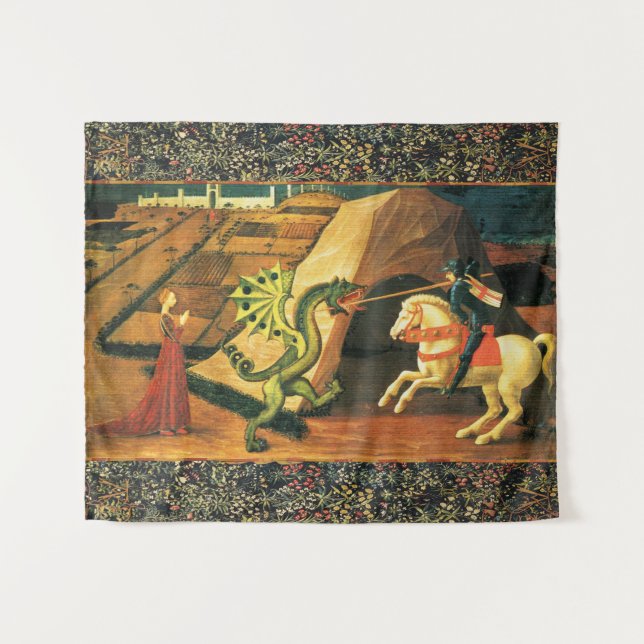 ST. GEORGE, DRAGON AND PRINCESS TAPESTRY (Front (Horizontal))