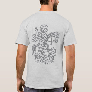 St George Dragon Jerusalem Cross Heritage Tattoo T-Shirt
