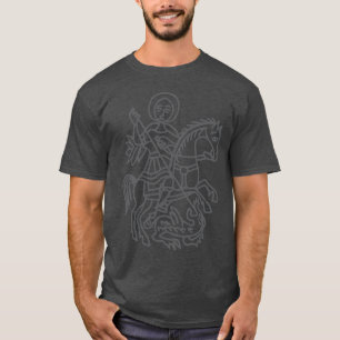St George Dragon Jerusalem Cross Heritage Tattoo T-Shirt