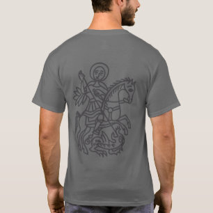 St George Dragon Jerusalem Cross Heritage Tattoo T-Shirt