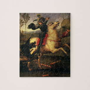 St. George Fighting the Dragon by Raphael Sanzio Jigsaw Puzzle