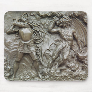 St. George Fighting the Dragon Mouse Mat