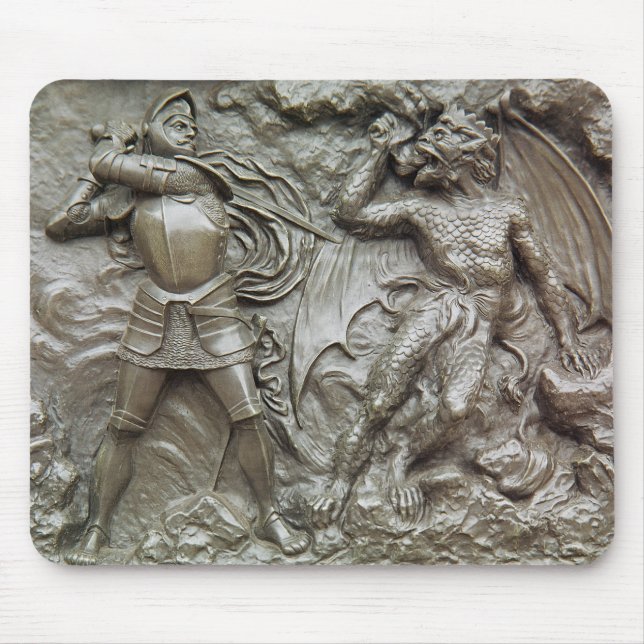 St. George Fighting the Dragon Mouse Mat (Front)