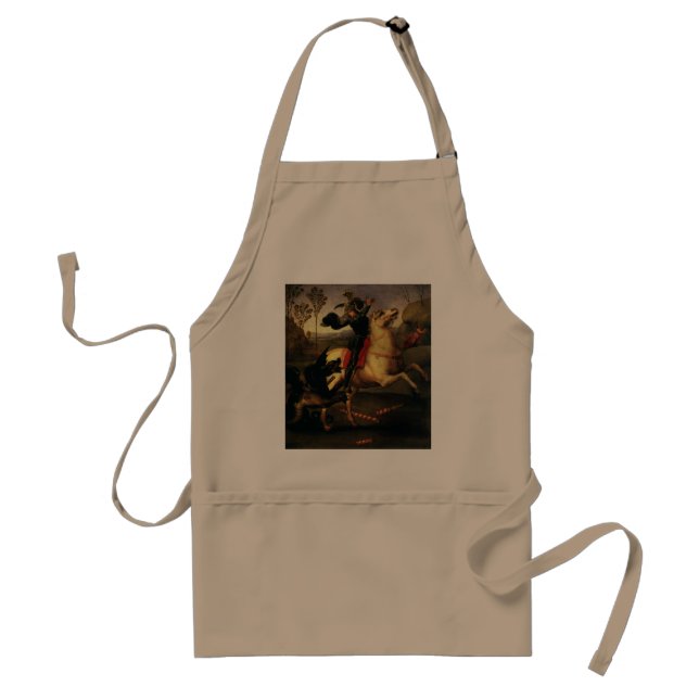 St. George Fighting the Dragon, Raphael, Raffaello Standard Apron (Front)