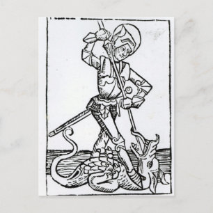 St. George, from the 'Liber Chronicarum' Postcard