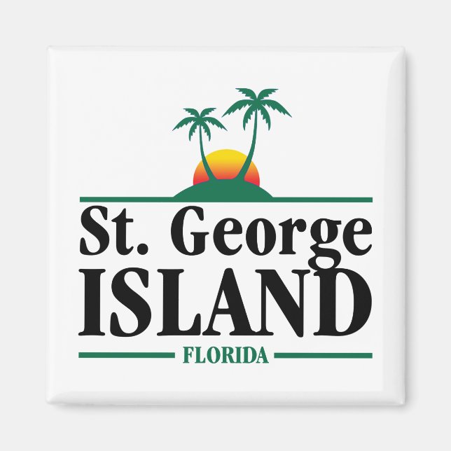 St George Island Florida Magnet (Front)