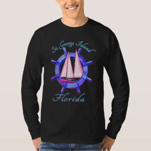 St  George Island Florida Sailboat Sailing Vacatio T-Shirt