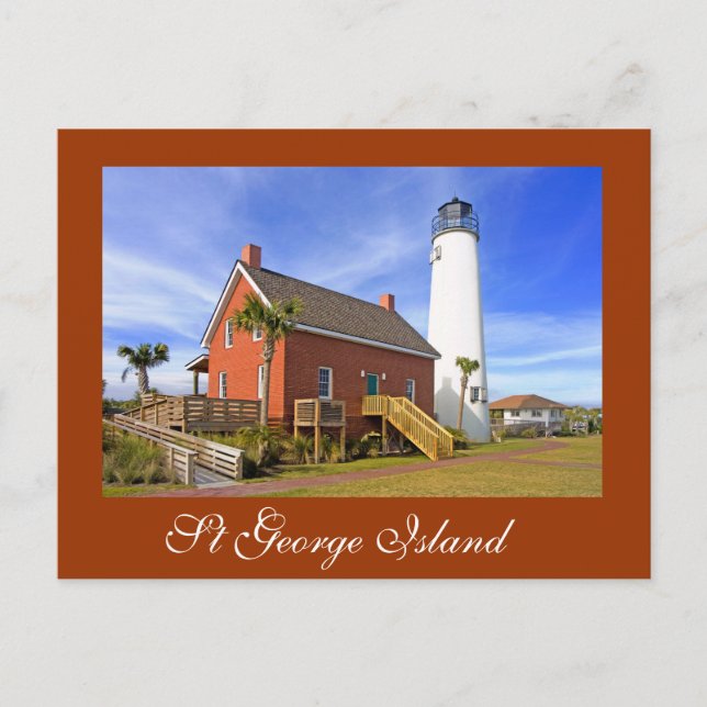 St George Island Lighthouse, Florida Postcard (Front)
