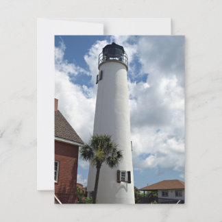 St. George Island Lighthouse photo on a Holiday Card