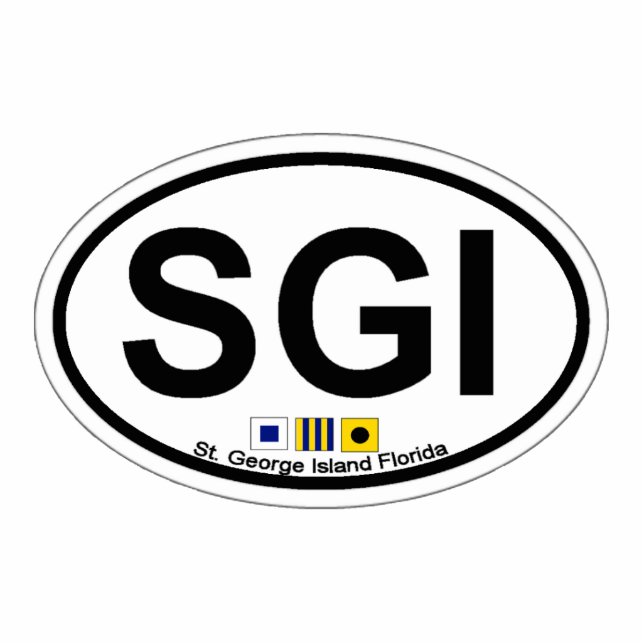 St. George Island. Photo Sculpture Magnet (Front)