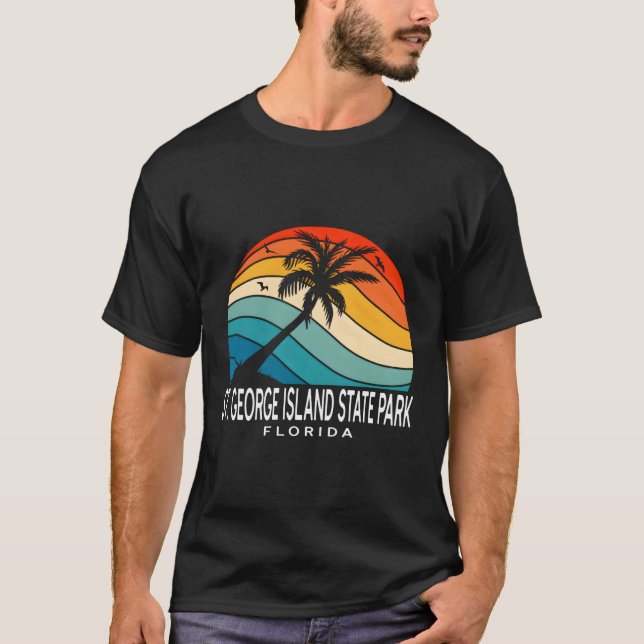 St George Island State Park Florida Tropical Beach T-Shirt (Front)