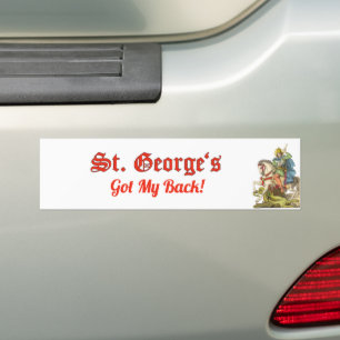 St. George on Horseback (BS 01) Bumper Sticker