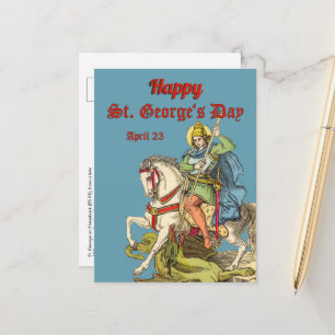 St. George on Horseback (BS 01) Postcard