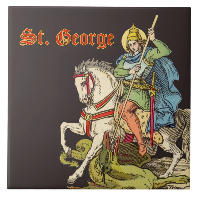 St. George on Horseback (BS 01) Tile (Front)