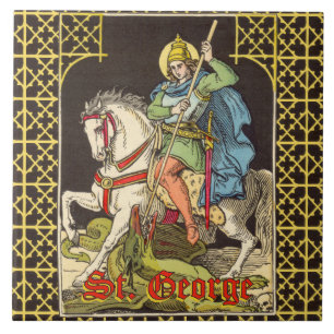 St. George on Horseback (BS 01) Tile