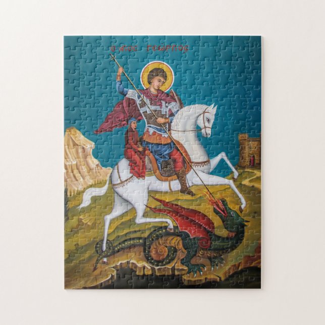 St. George Orthodox Christian Icon Jigsaw Puzzle (Vertical)